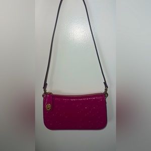 Coach Penn Signature Logo Patent Leather Shoulder Bag Never Used